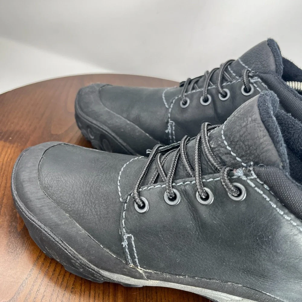 Merrell Coda Mid Boots Mens 8 Black Leather Lace Up Waterproof Outdoor Ortholite